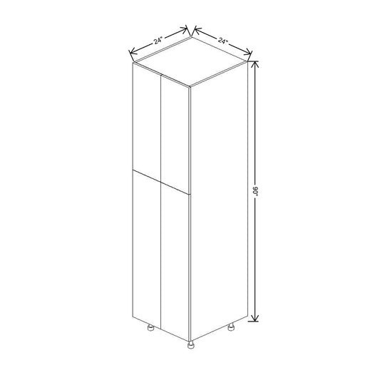 Fabuwood Illume Catalina Bianco Matte 90"H Double Door Pantry