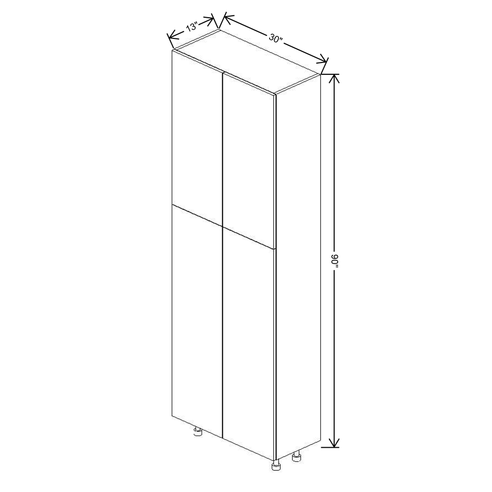 Fabuwood Illume Tuscany Muratti 4 90"H Double Door Pantry