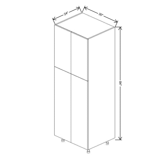Fabuwood Illume Tuscany Olmo 3  84"H Double Door Pantry
