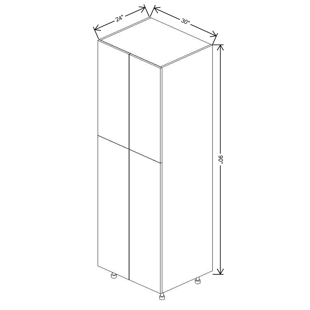 Fabuwood Illume Tuscany Muratti 4 90"H Double Door Pantry