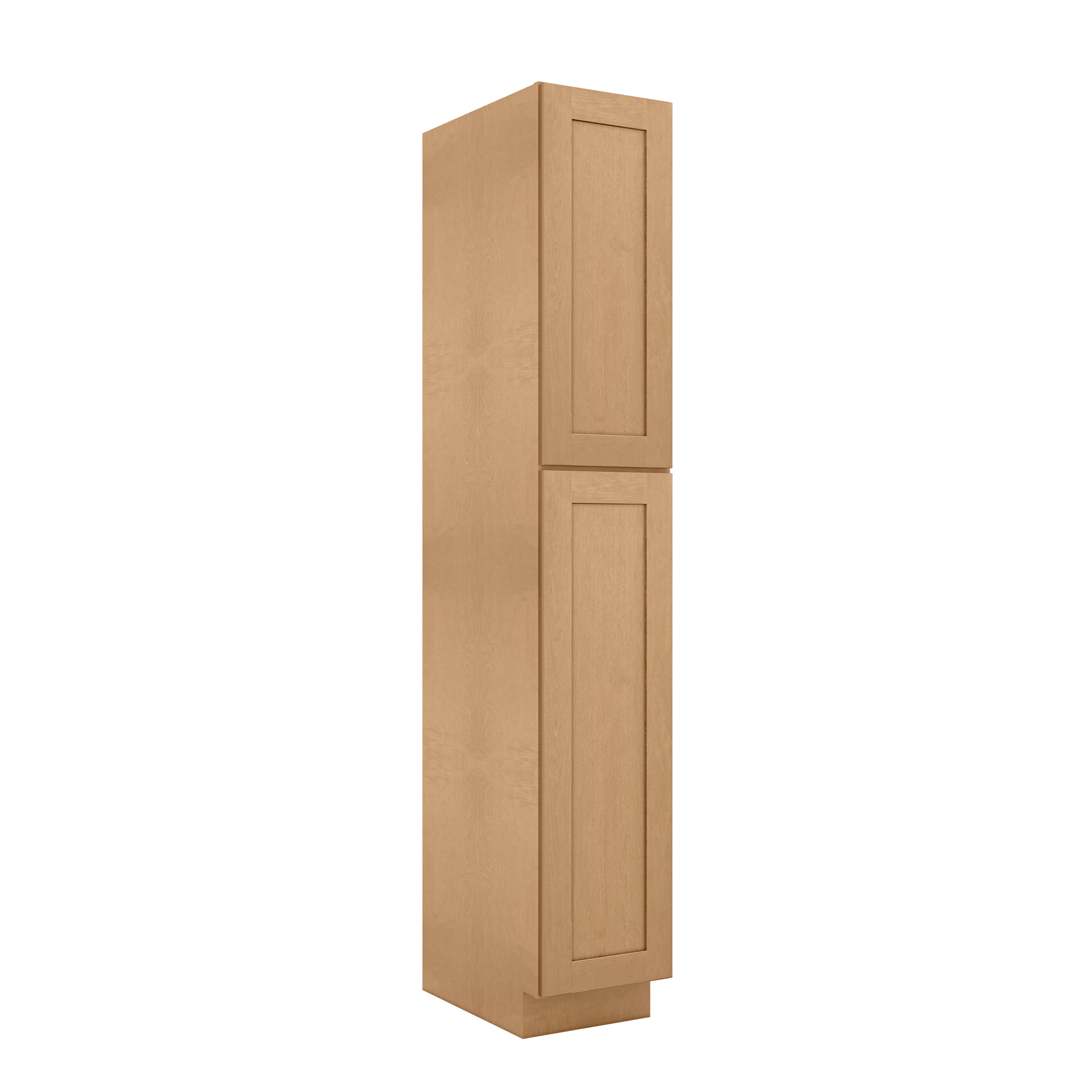 Utility Kitchen Cabinet U1590 Shaker Toffee LessCare 15 in. width 90 in. height 24 in. depth