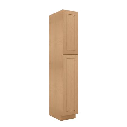 Utility Kitchen Cabinet U1590 Shaker Toffee LessCare 15 in. width 90 in. height 24 in. depth