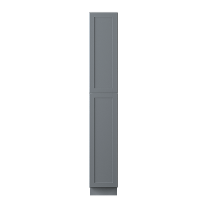 Utility Kitchen Cabinet U1596 Colonial Gray LessCare 15 in. width 96 in. height 24 in. depth