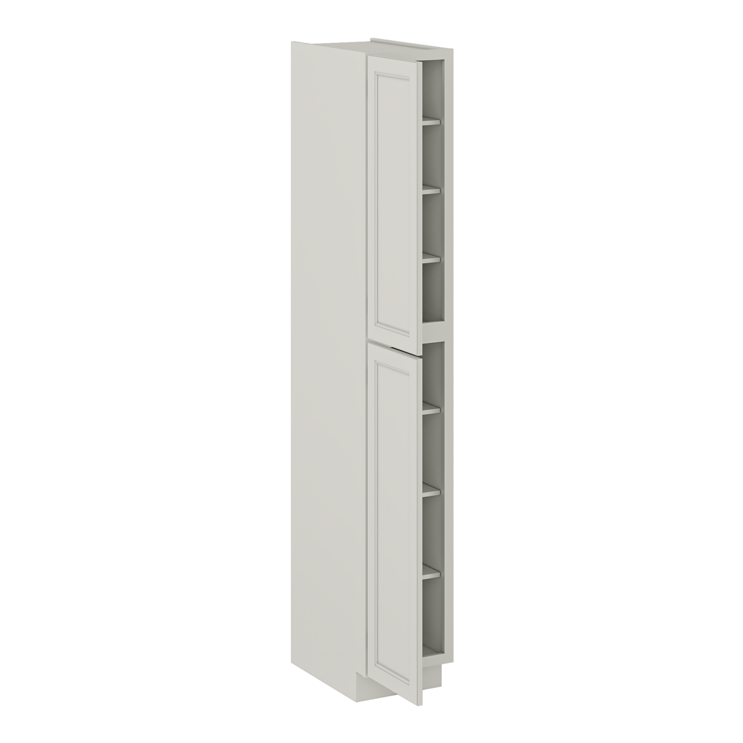 Utility Kitchen Cabinet U1596 Milan Pearl 15 in. width 96 in. height 24 in. depth