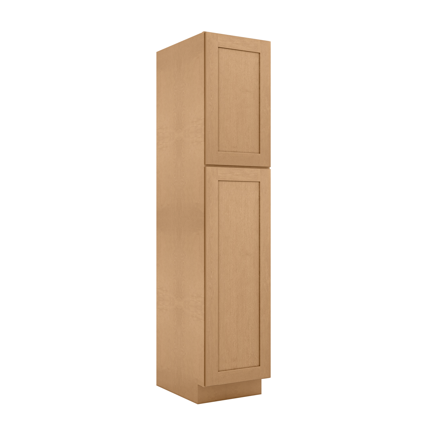 Utility Kitchen Cabinet U1884 Shaker Toffee LessCare 18 in. width 84 in. height 24 in. depth