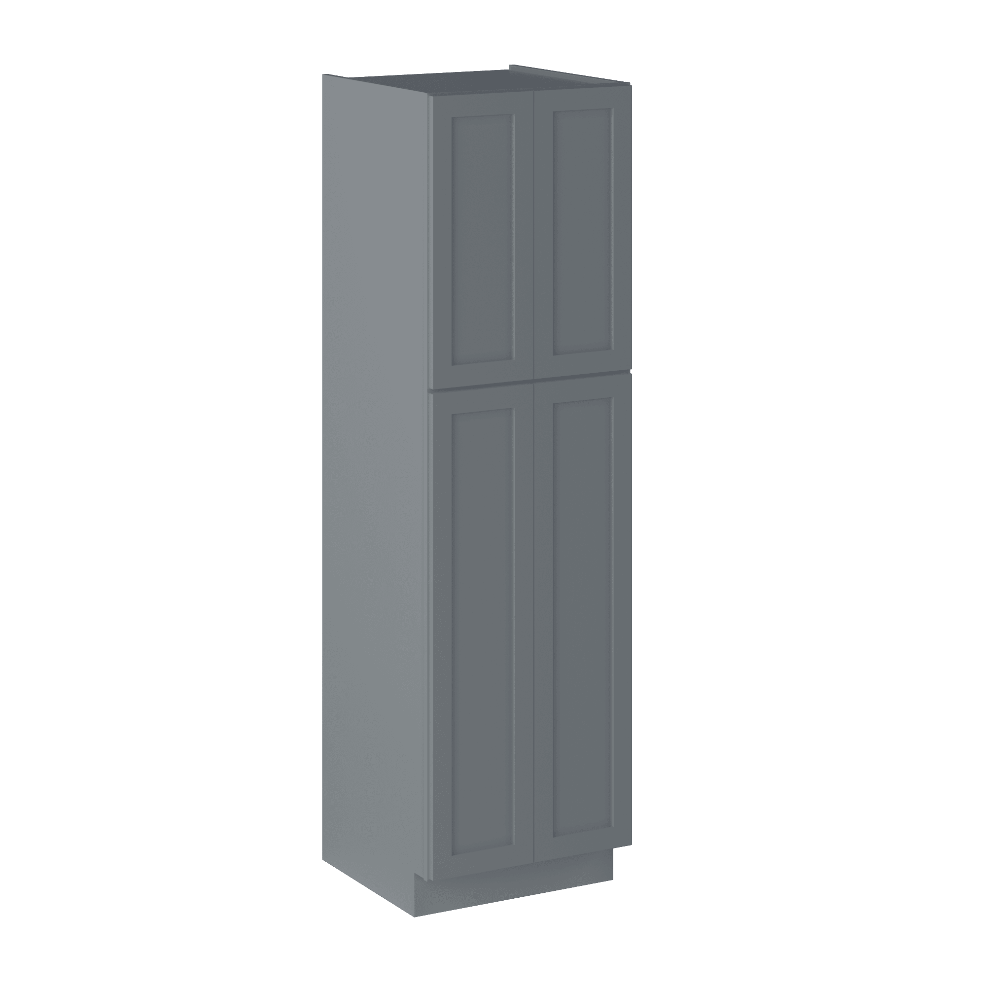 Utility Kitchen Cabinet U2484 Colonial Gray LessCare 24 in. width 84 in. height 24 in. depth