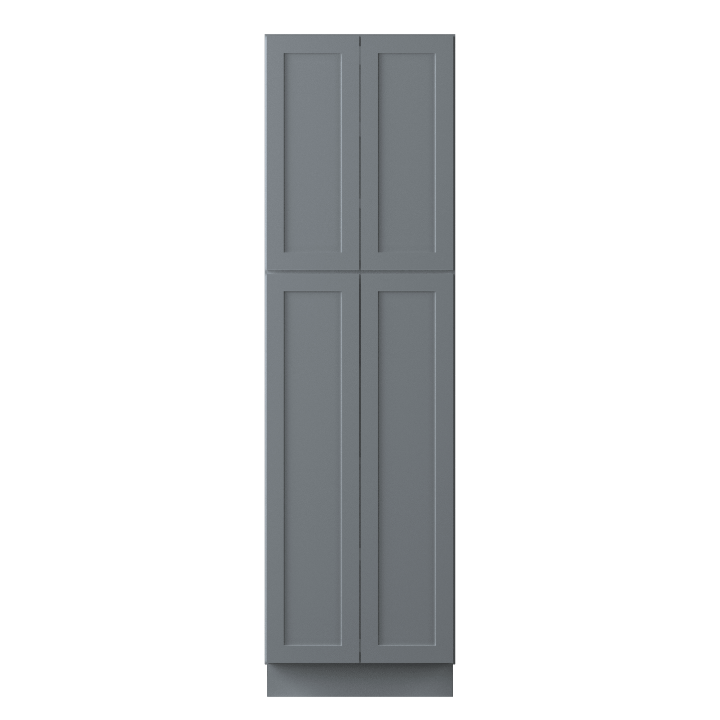 Utility Kitchen Cabinet U2484 Colonial Gray LessCare 24 in. width 84 in. height 24 in. depth