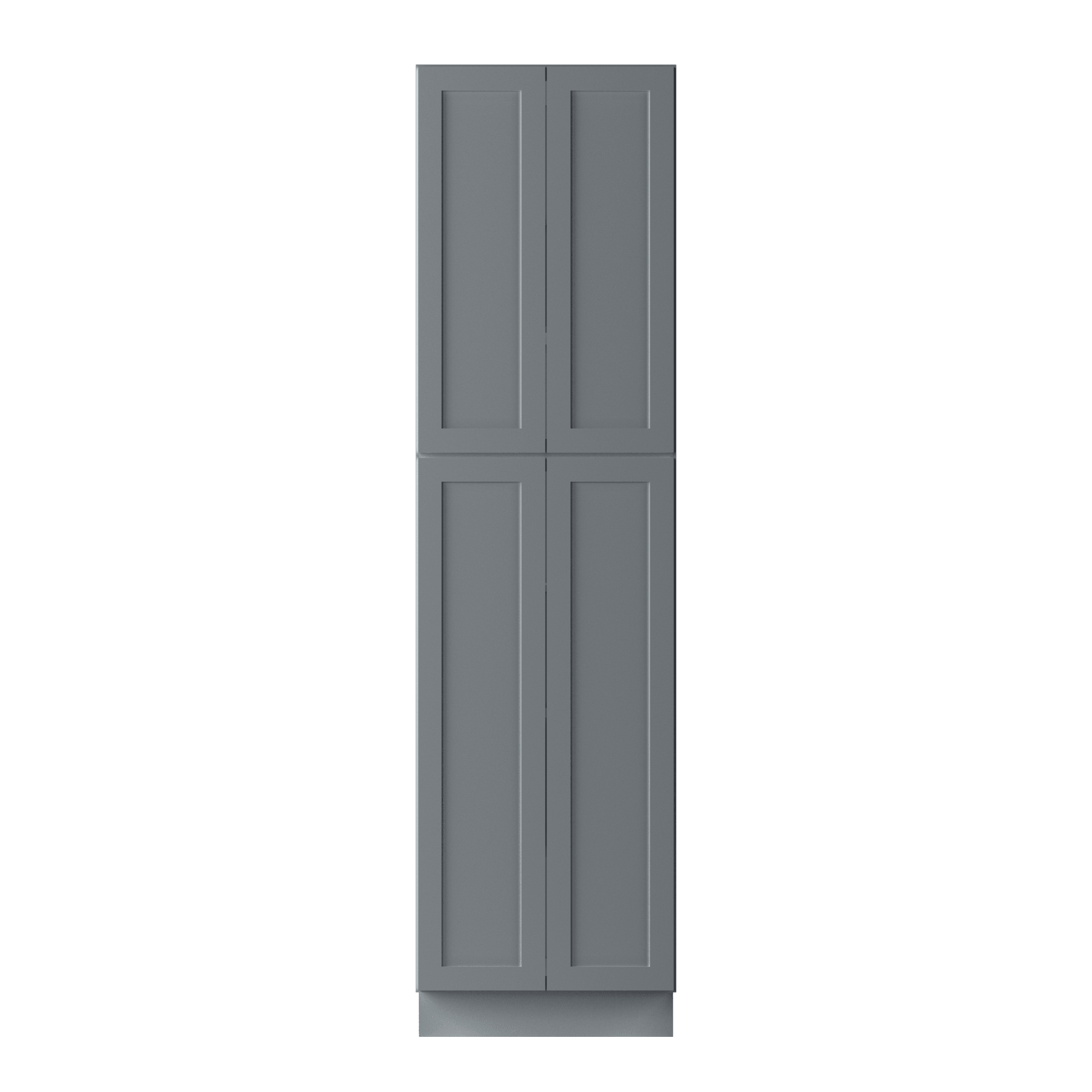 Utility Kitchen Cabinet U2490 Colonial Gray LessCare 24 in. width 90 in. height 24 in. depth