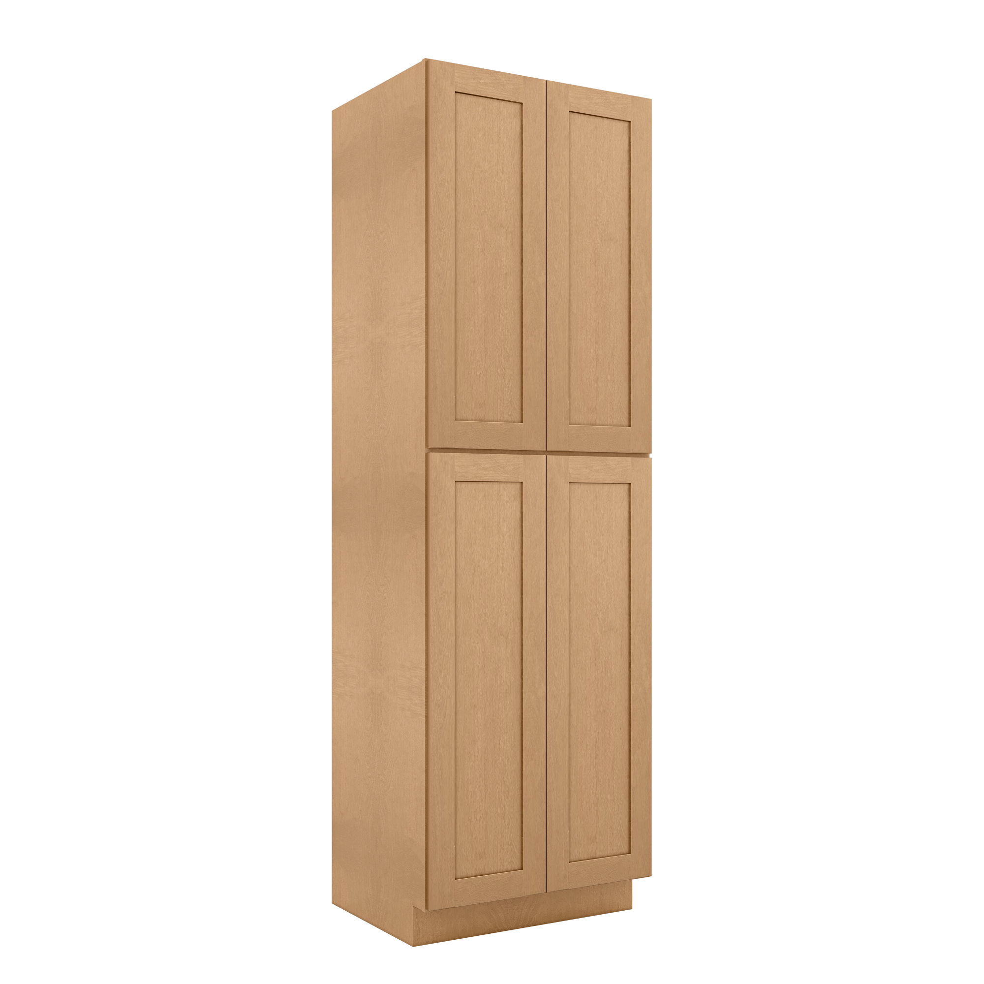 30”W x 96”H x 24”D Utility Kitchen Cabinet - Shaker Toffee