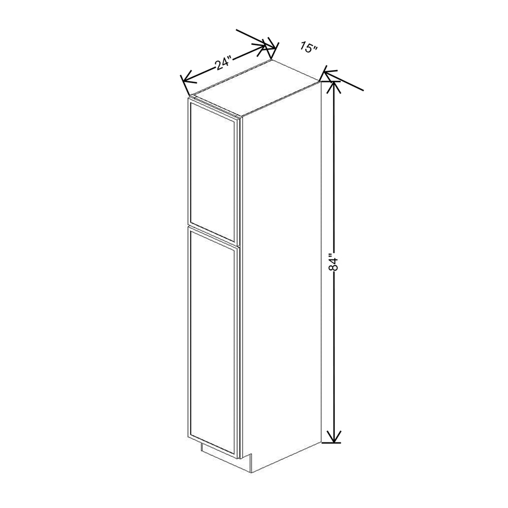 Cubitac Imperial Artisan Moss 15"W X 84"H Utility Cabinet