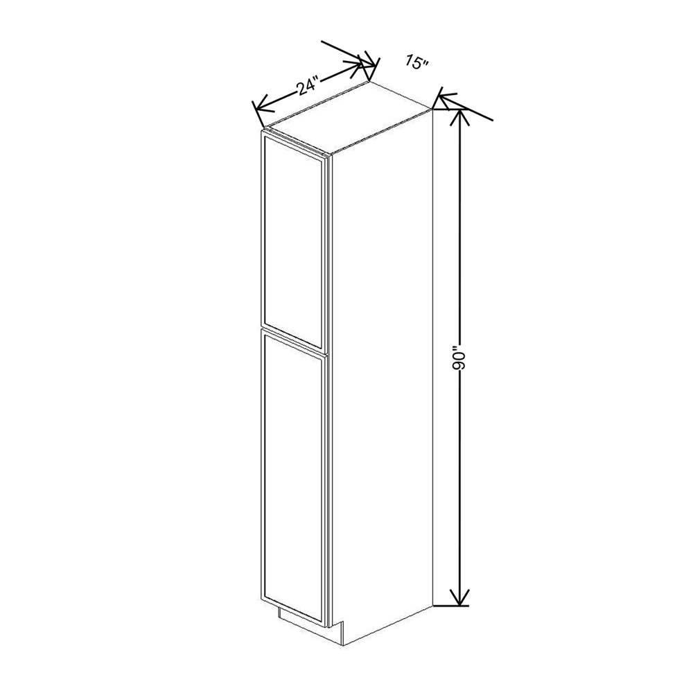 Cubitac Imperial Madison Hazelnut 15'' Utility Cabinet