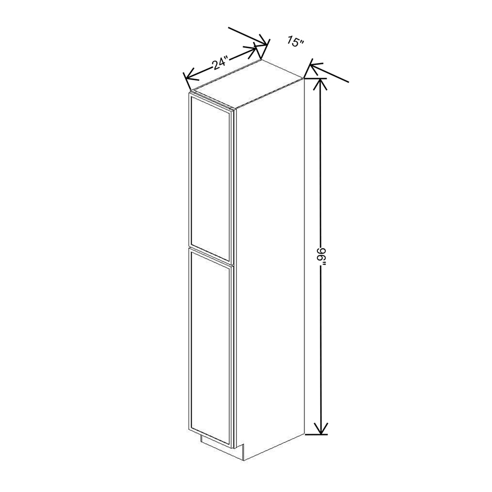 Cubitac Imperial Artisan Moss 15"W X 96"H Utility Cabinet