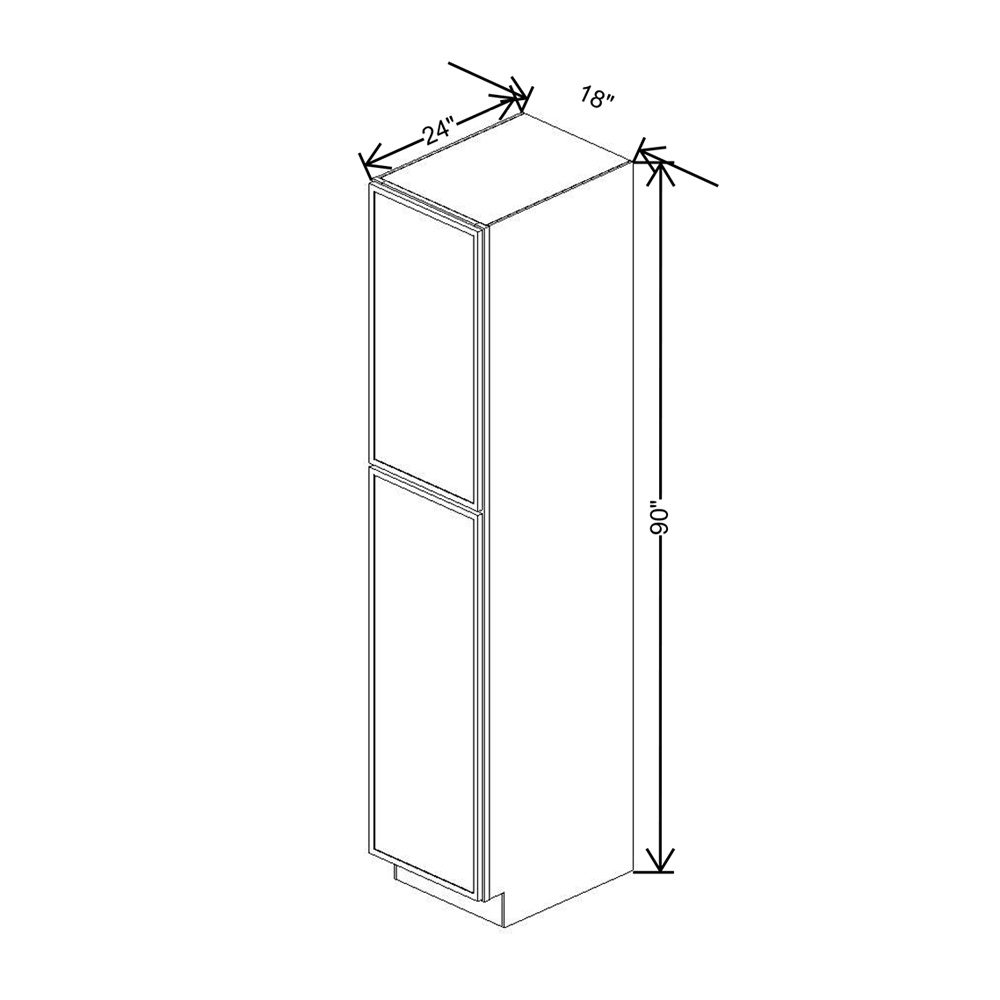 Cubitac Imperial Madison Latte 18'' Utility Cabinet