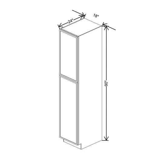 Cubitac Basic Oxford Latte 18"W X 90"H Utility Cabinet