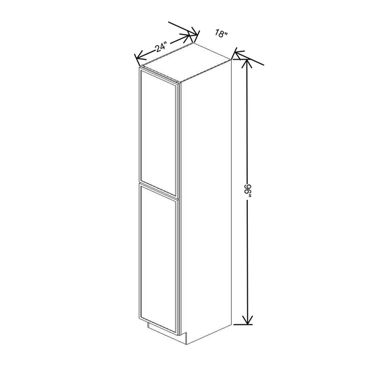 Cubitac Prestige Newport Latte 18"W X 96"H Utility Cabinet