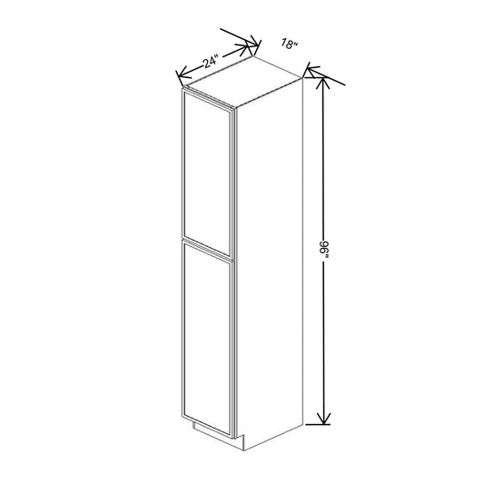 Cubitac Basic Ridgefield Latte 18"W X 96"H Utility Cabinet