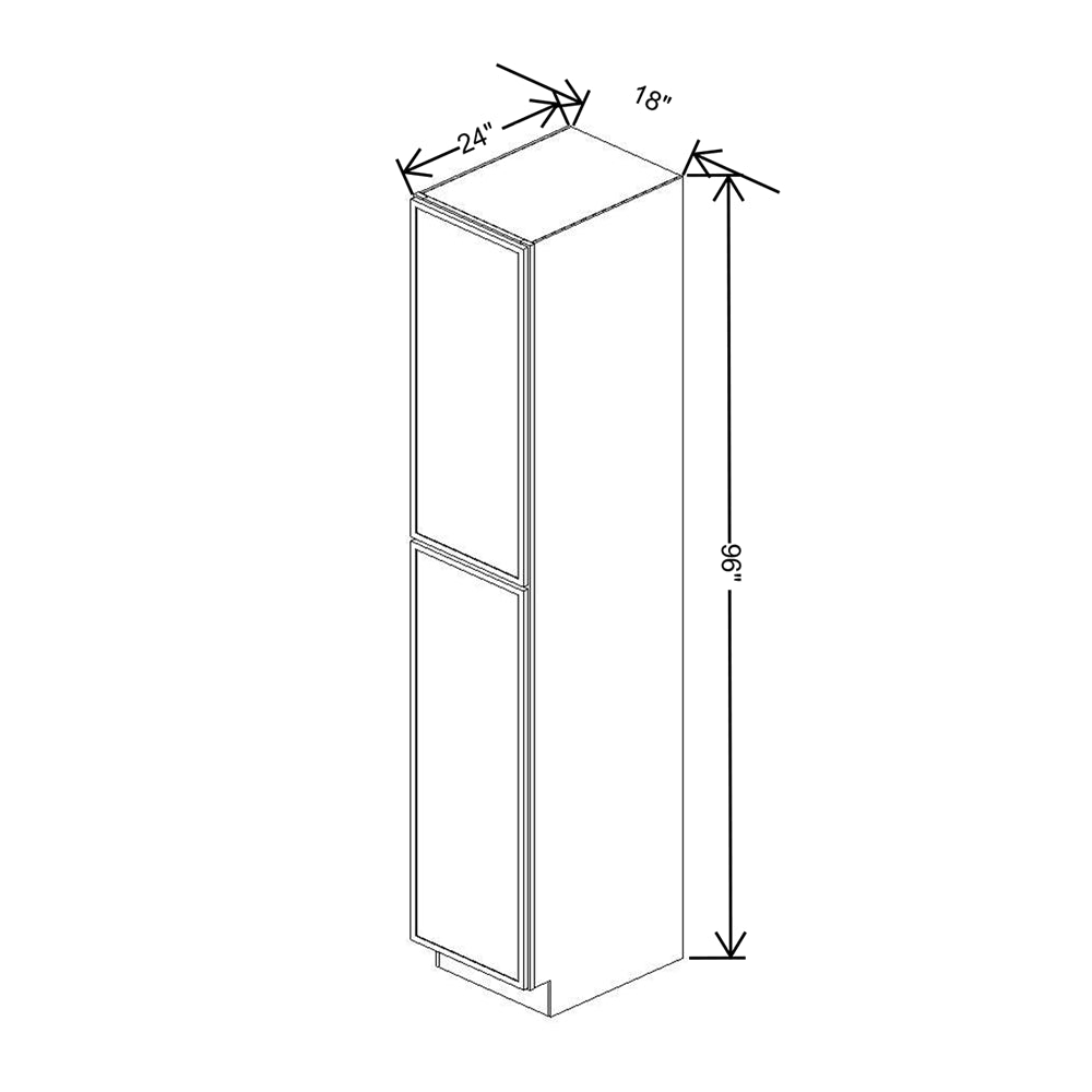 Cubitac Imperial Artisan Moss 18"W X 96"H Utility Cabinet