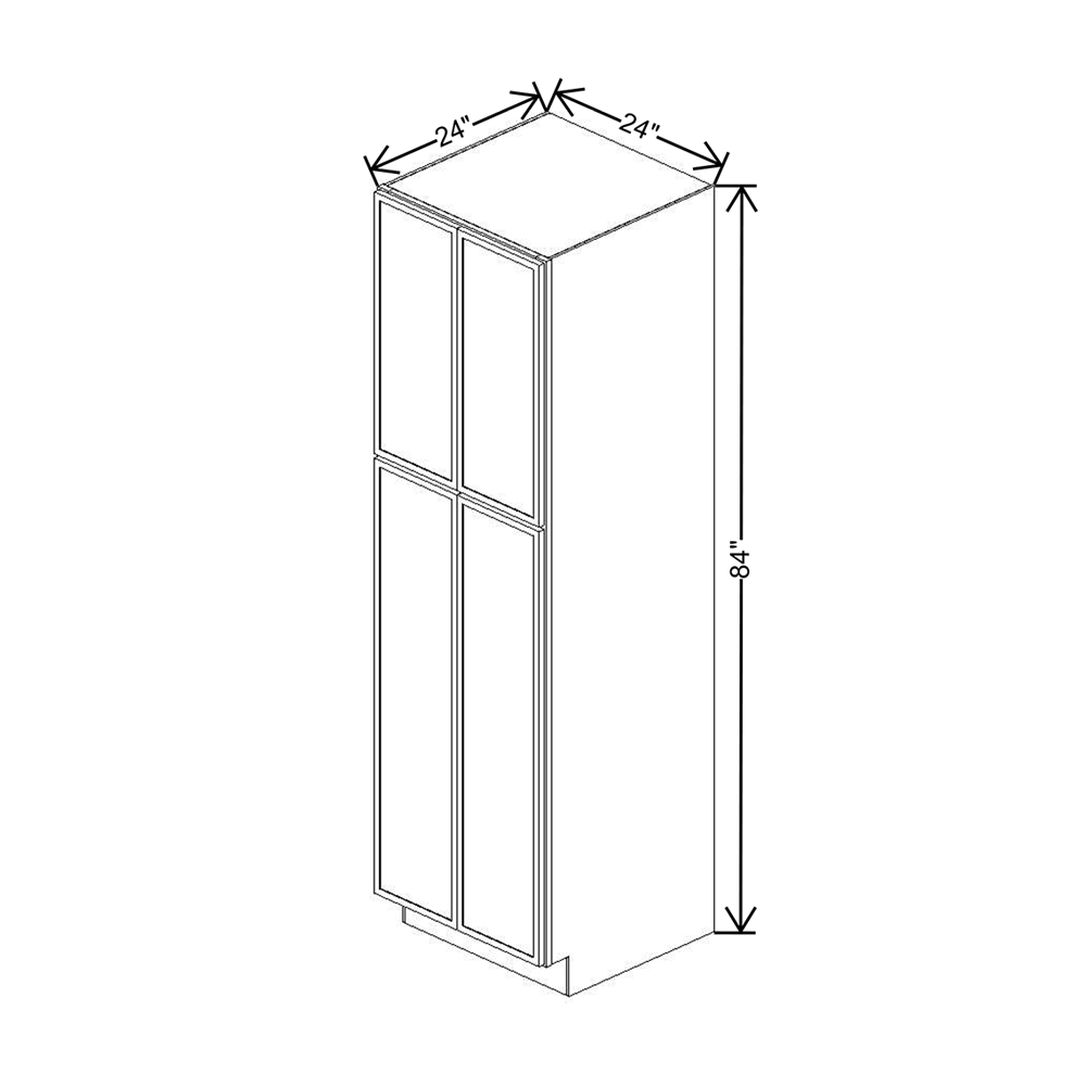 Cubitac Imperial Artisan Moss 24"W X 84"H Utility Cabinet