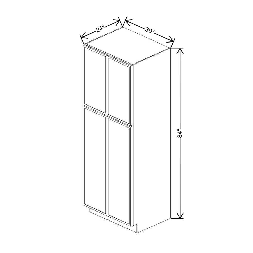 Cubitac Imperial Artisan Moss 30"W X 84"H Utility Cabinet