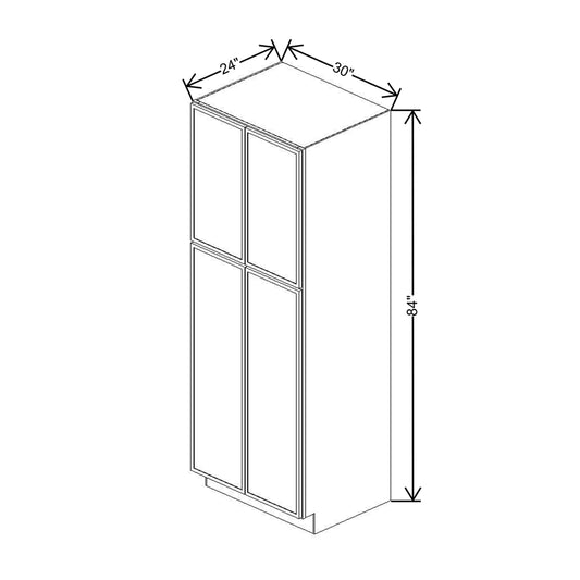 Cubitac Imperial Artisan Moss 30"W X 84"H Utility Cabinet