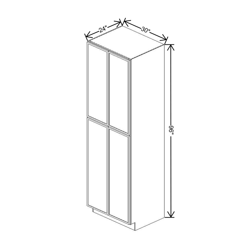 Cubitac Imperial Artisan Moss 30"W X 96"H Utility Cabinet