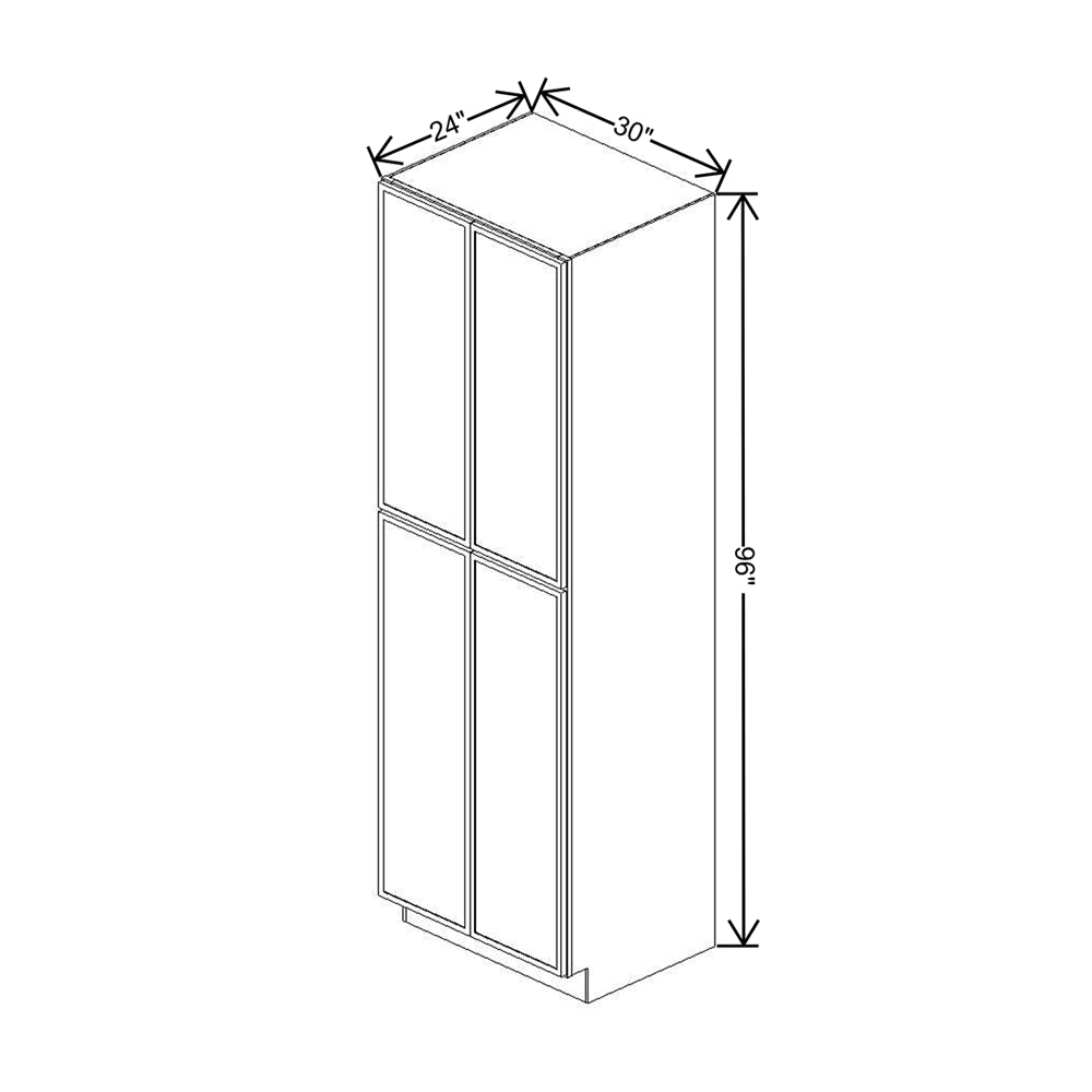 Cubitac Imperial Artisan Moss 30"W X 96"H Utility Cabinet