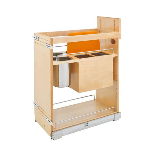 Fabuwood Allure Fusion Timber 15" W Utensil and Knife Block Pullout for B15FD