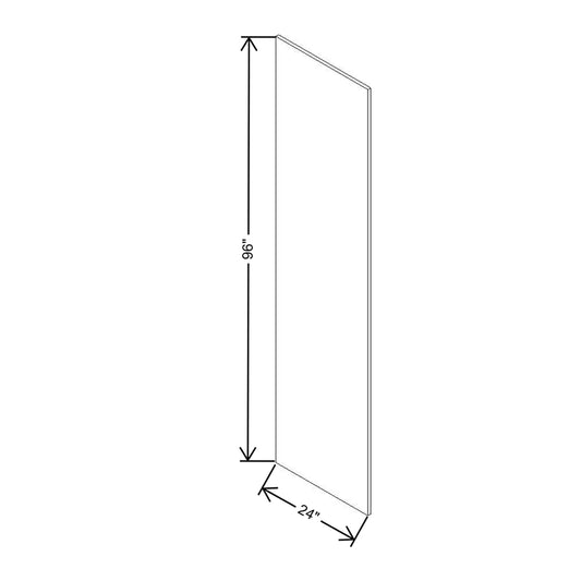 Cubitac Basic Oxford Latte 24" W X 96" H Refrigerator Panel