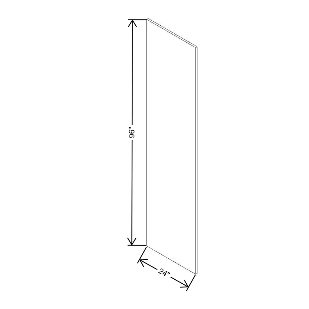 Cubitac Basic Ridgefield Latte 24" W X 96" H Refrigerator Panel