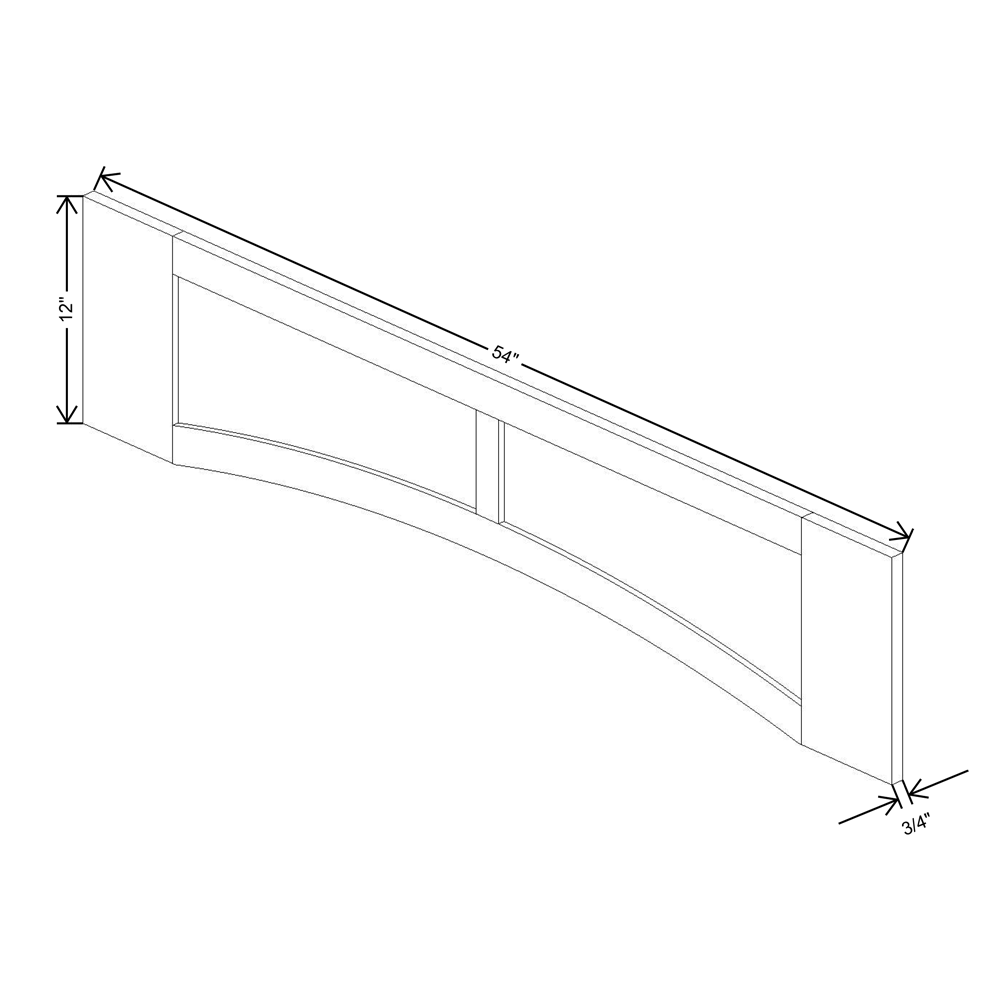 Fabuwood Allure Fusion Oyster   54"W Arched-Raised Panel