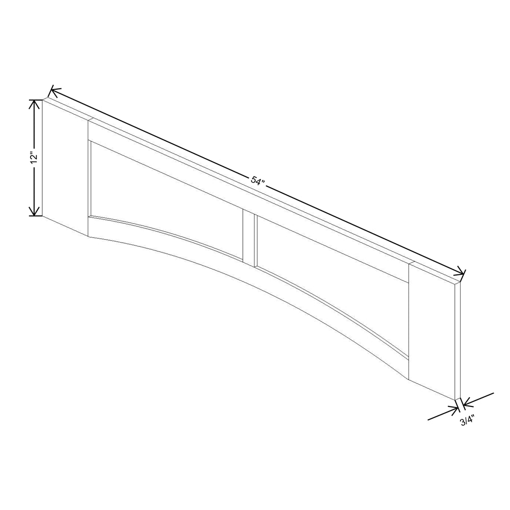 Fabuwood Allure Onyx Horizon   54"W Arched-Raised Panel