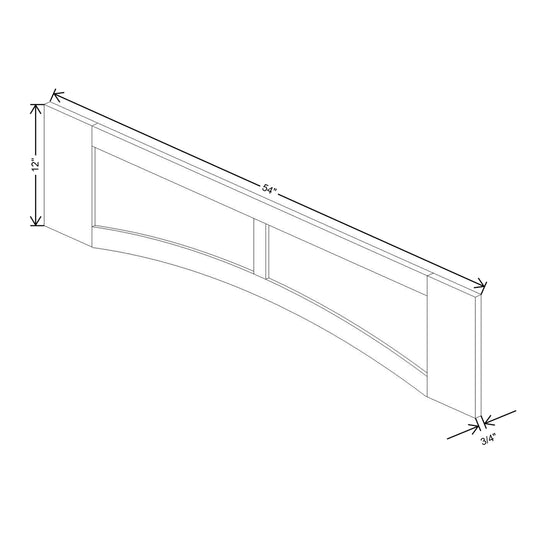 Fabuwood Allure Onyx Horizon   54"W Arched-Raised Panel