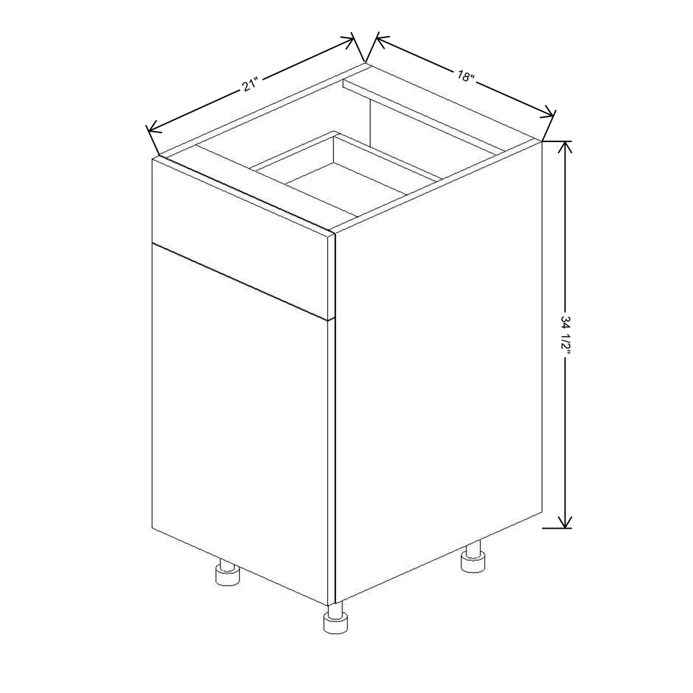 Fabuwood Illume Catalina Olmo 3 18"W Single Door