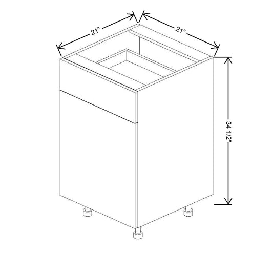 Fabuwood Illume Catalina Nocce 3 21" W X 34 1/2" H X 21" D Vanity Base Cabinet