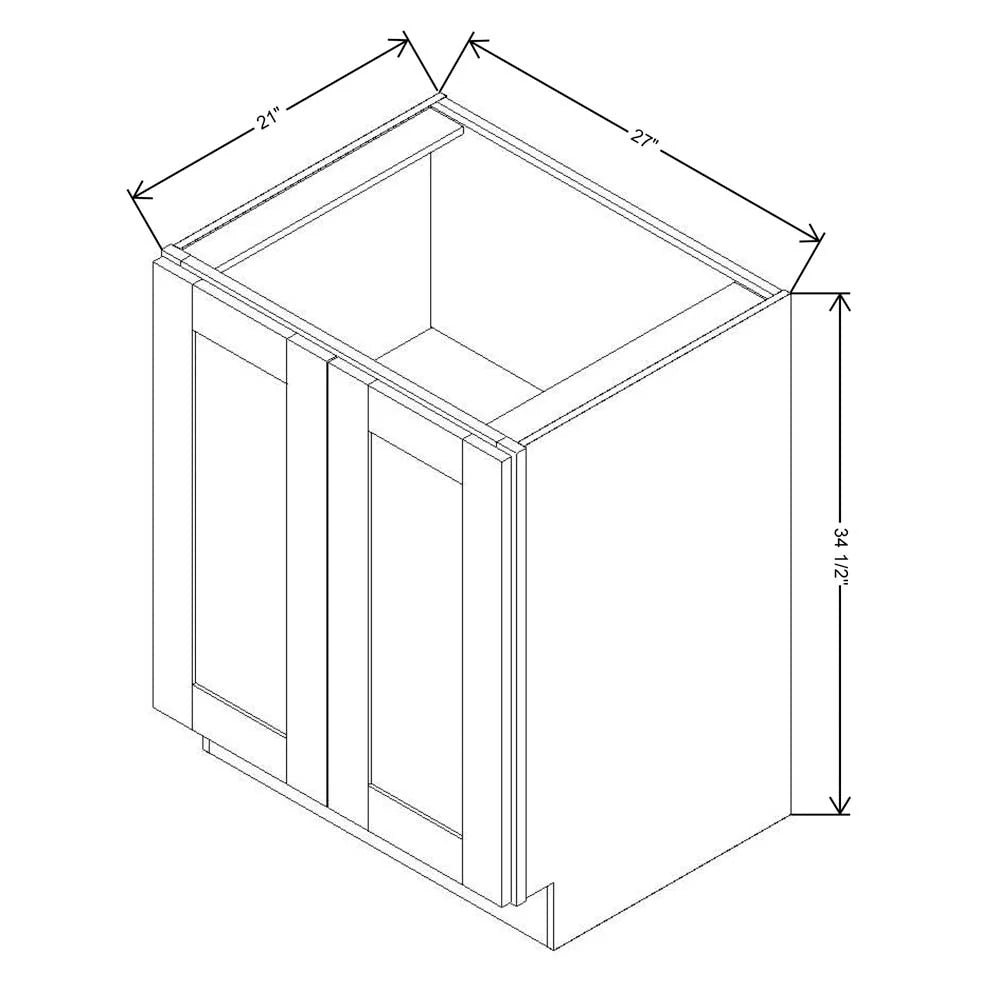 Fabuwood Allure Fusion Timber 27" W X 34 1/2" H X 21" D Full Height Single Door Cabinet