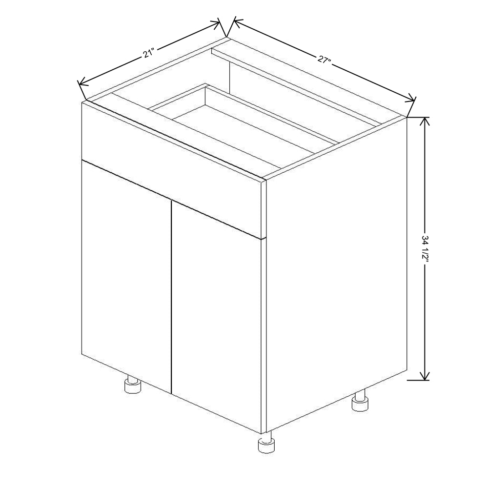 Fabuwood Illume Tuscany Como Ash 2 27"W Double Door