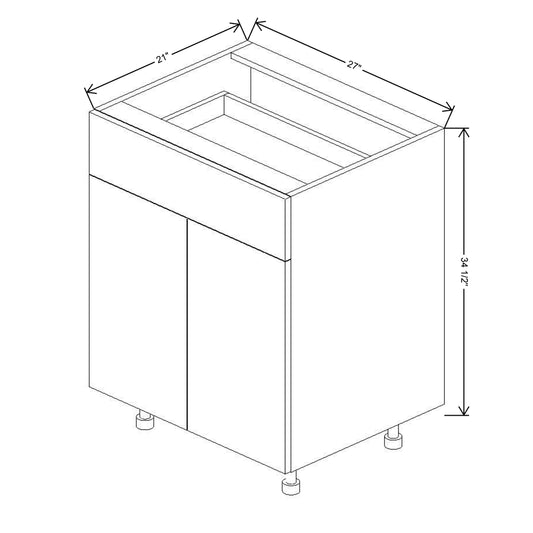 Fabuwood Illume Tuscany Como Ash 2 27"W Double Door