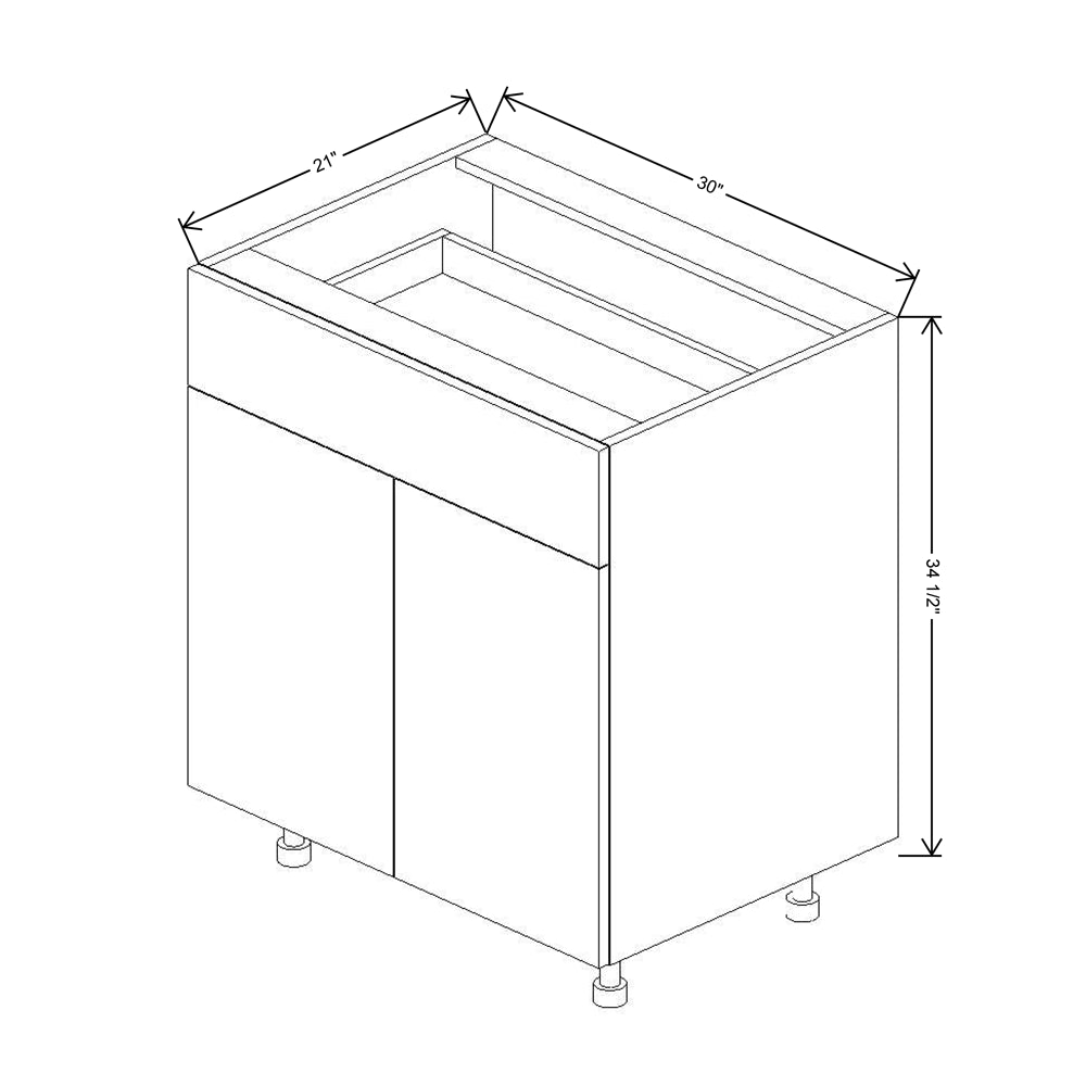 Fabuwood Illume Tuscany Nocce 3  30"W Double Door