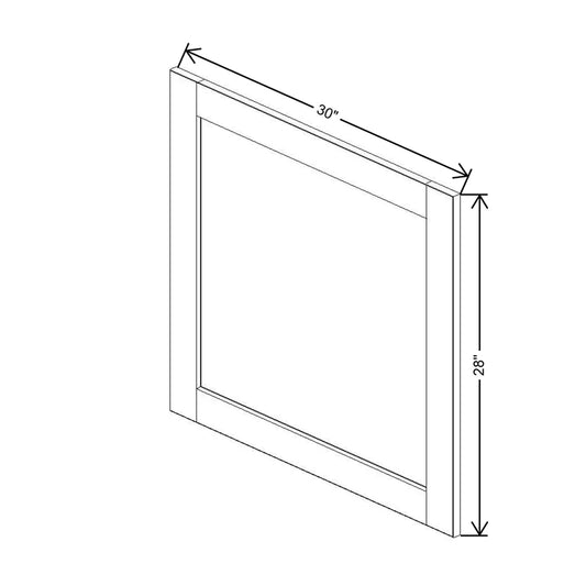 J&K Creme Glazed A7 Vanity Drawer Front B 30" W x 28 1/2" H