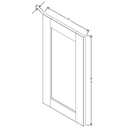 J&K Naval B7 Vanity Drawer Front 15" W x 28 1/2" H