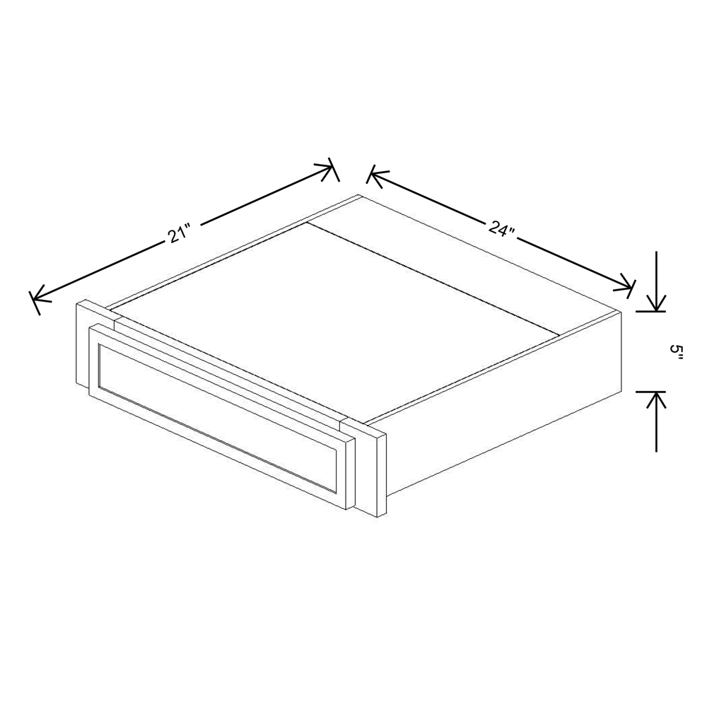 Cubitac Imperial Madison Dusk 5"W Desk Drawer 24'' {18" Drawer}