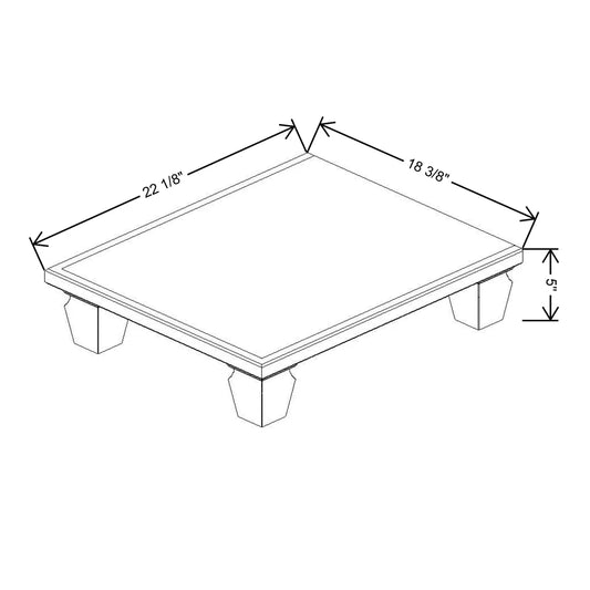 Fabuwood Allure Fusion Timber 18 3/8" W X 5" H X 22 1/8" D Vera Platform With Cove Feet For TP1821