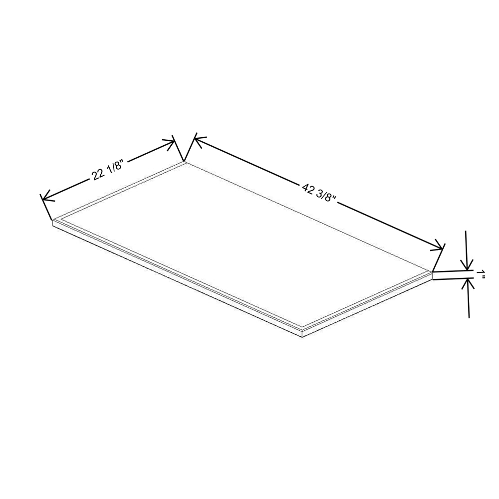 Fabuwood Allure Onyx Frost  42"W & 22"D Vera Platform For V42