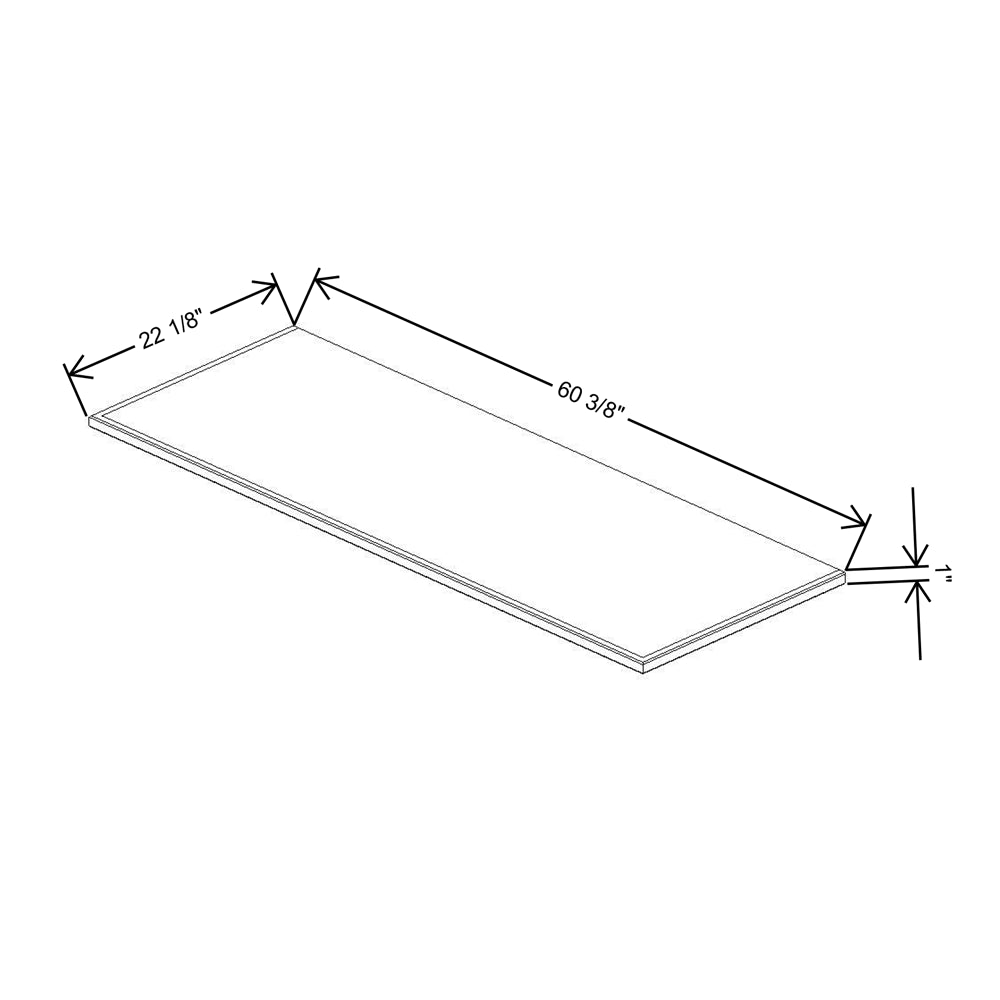 Fabuwood Allure Onyx Horizon  60"W & 22"D Vera Platform For V60