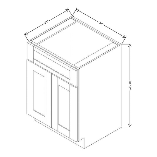 Fabuwood Quest Metro Java 24"W X 34 1/2"H Vanity Base