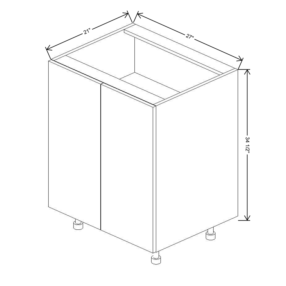 Fabuwood Illume Tuscany Muratti 1 27" Width Double Door