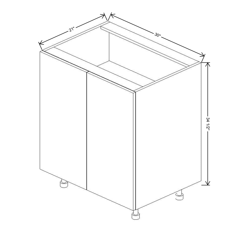 Fabuwood Illume Tuscany Como Ash 2 30" Width Double Door