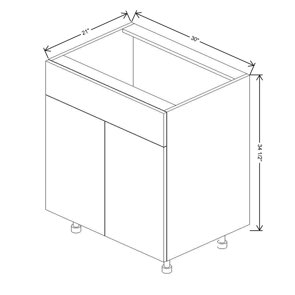 Fabuwood Illume Catalina Olmo 3 30" Width Sink Base