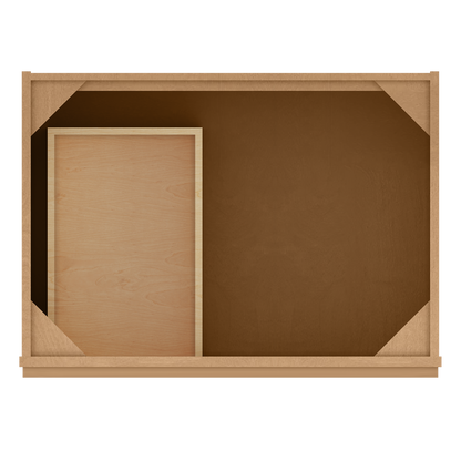 Vanity Sink Base Cabinet with Left Drawers 30 Inch Wide x 21 Inch Deep x 34 1/2 Inch High Shaker Toffee Series