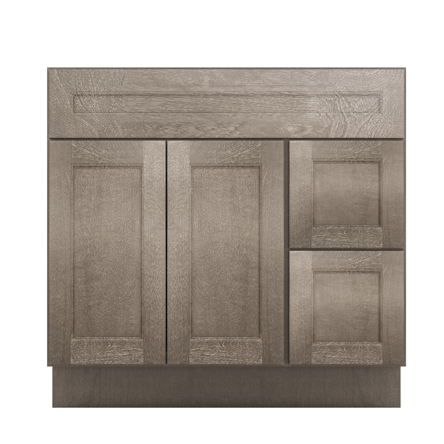 Vanity Sink Base Cabinet with Right Drawers 36 W x 21 D x 34 H - Milan Slate